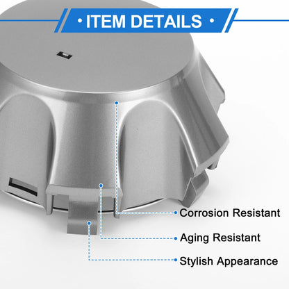 Wheel Center Caps for Toyota FJ Cruiser (2007-2014) - Titanium Tone Plastic 1 x
