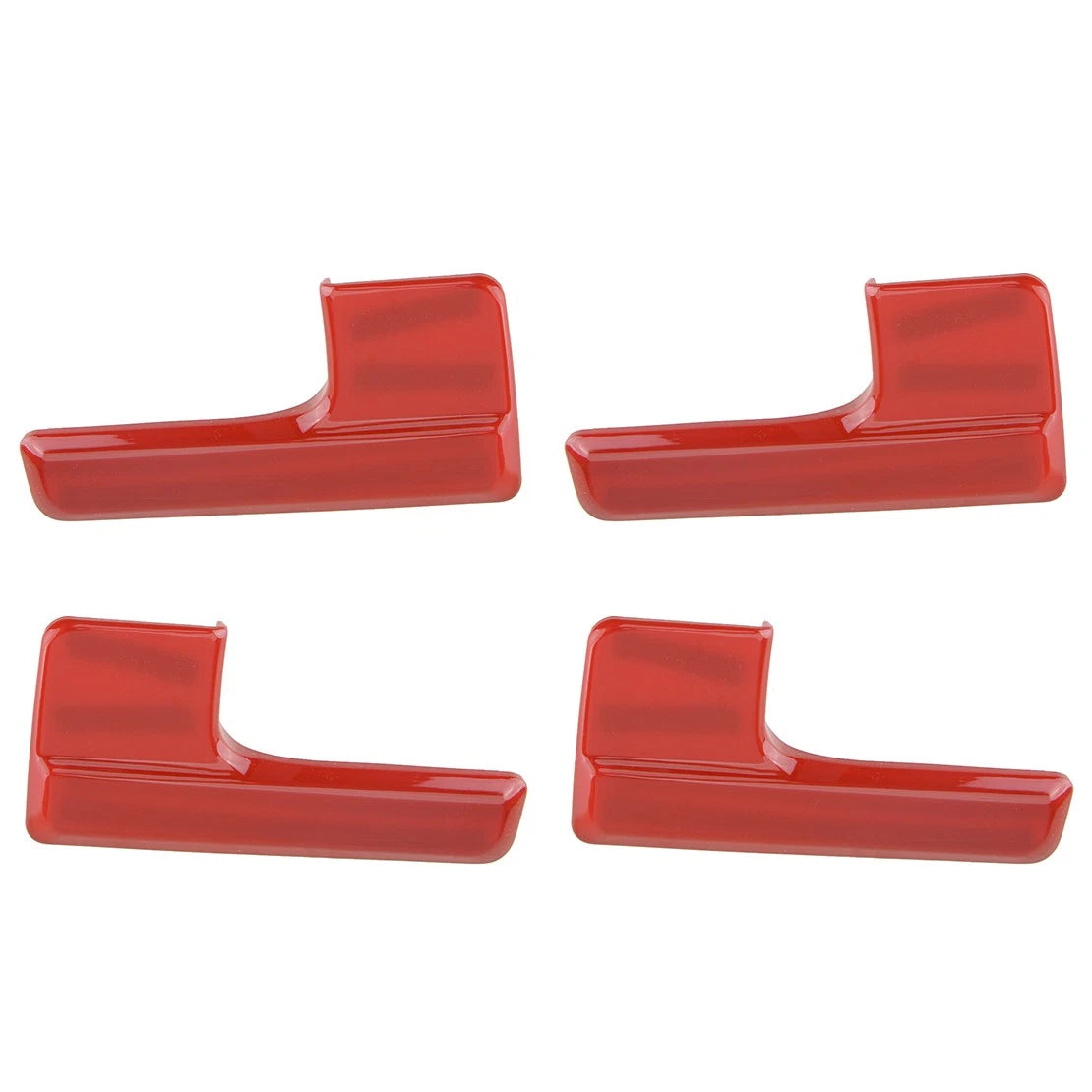 4 x Interior Door Handle Cover Stickers for Ford F-150 (2009-2014) Red