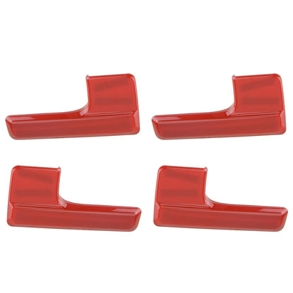 4 x Interior Door Handle Cover Stickers for Ford F-150 (2009-2014) Red