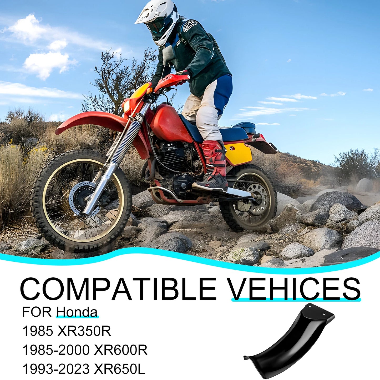 Mudflap Splash Guard for Honda XR600R XR650L XR350R (1983–2023)