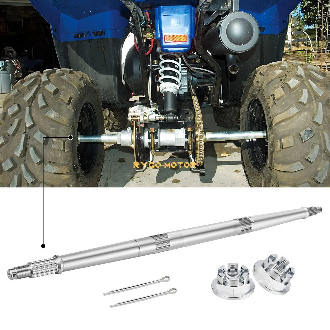 Rear Axle Shaft for Polaris ATV Trail Blazer Trail Boss Scrambler 500