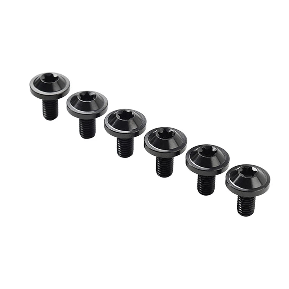 6 x M6x25mm Titanium Alloy Torx Head Bolts for Bike Motor