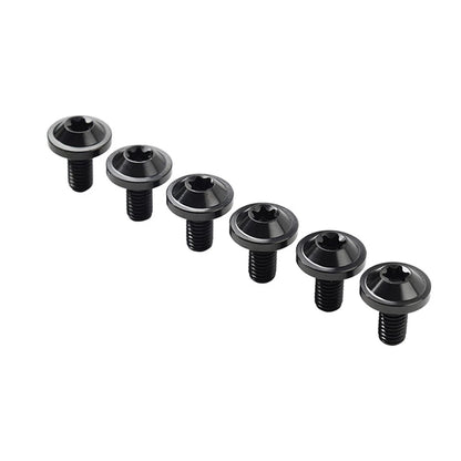 6 x M6x25mm Titanium Alloy Torx Head Bolts for Bike Motor