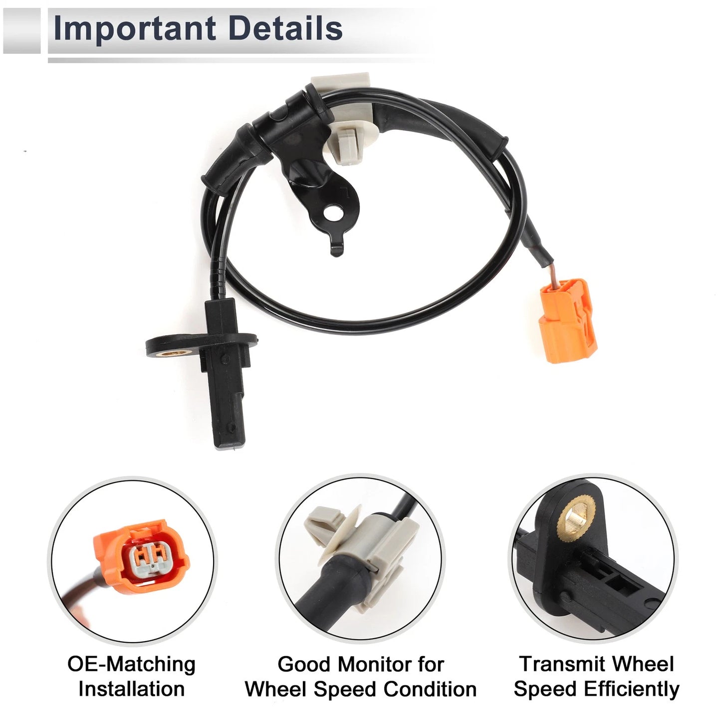 ABS Wheel Speed Sensor for Acura TL Sedan Rear Left
