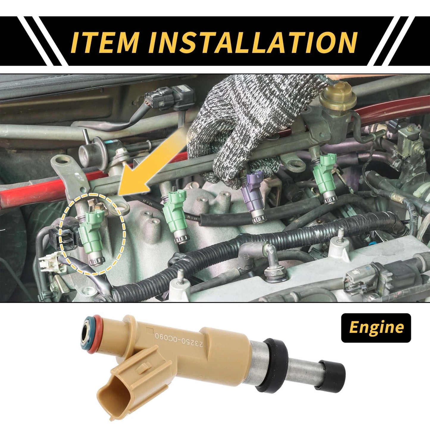 Fuel Injector Nozzle 12 Holes for Toyota Tundra (2002-2014)