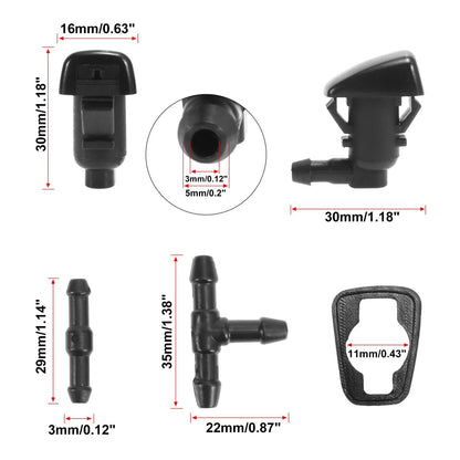 7 x Windshield Wiper Fluid Squirter Nozzles for Jeep Grand Cherokee (2005-2021)
