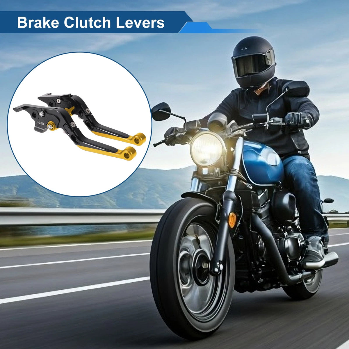 1 Pair Adjustable Short Long Brake Clutch Levers for Yamaha TMAX560 (2019–2020)