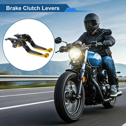1 Pair Adjustable Short Long Brake Clutch Levers for Yamaha TMAX560 (2019–2020)