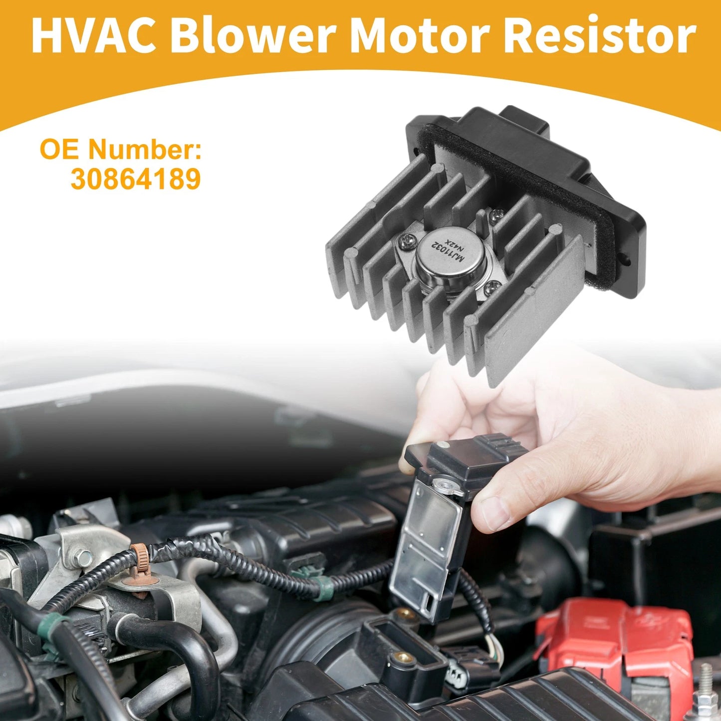 Blower Motor Resistor for Volvo S40 (2000-2004) 1Pc