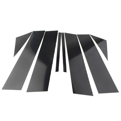 8 Pcs Gloss Black Door Trim Pillar Posts for Mazda 3 Sedan (2019-2021)
