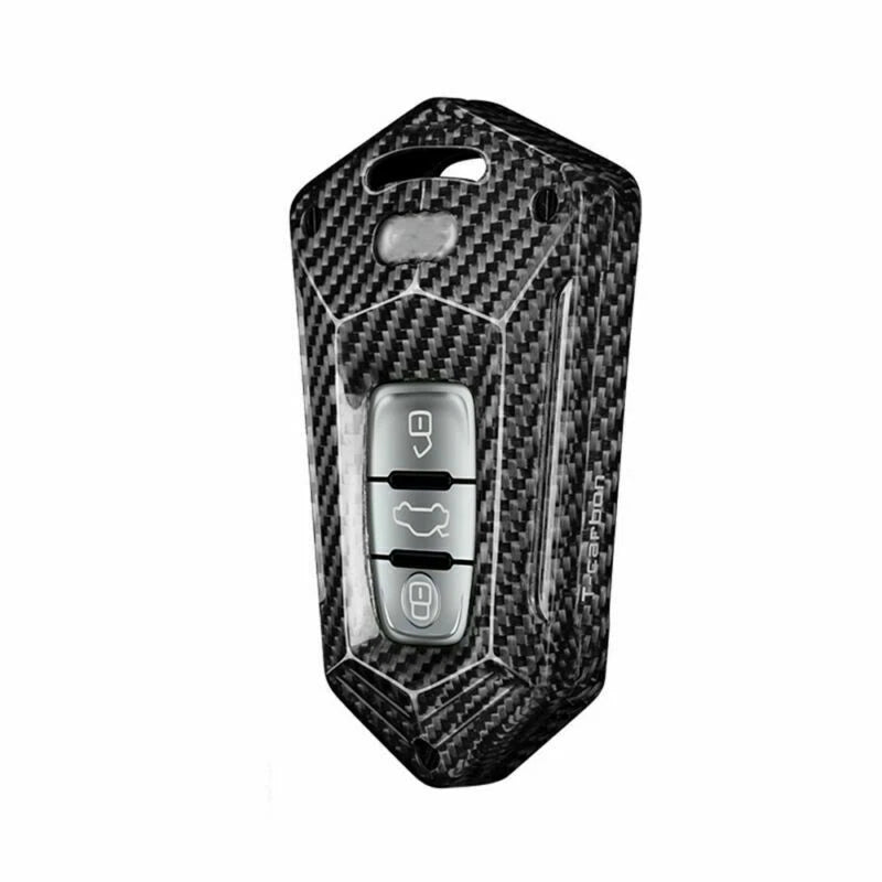 Carbon Fiber Key Shell Cover for Audi A3 A4 A5 A6 A7 (2000-2023)
