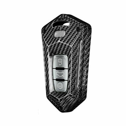 Carbon Fiber Key Shell Cover for Audi A3 A4 A5 A6 A7 (2000-2023)