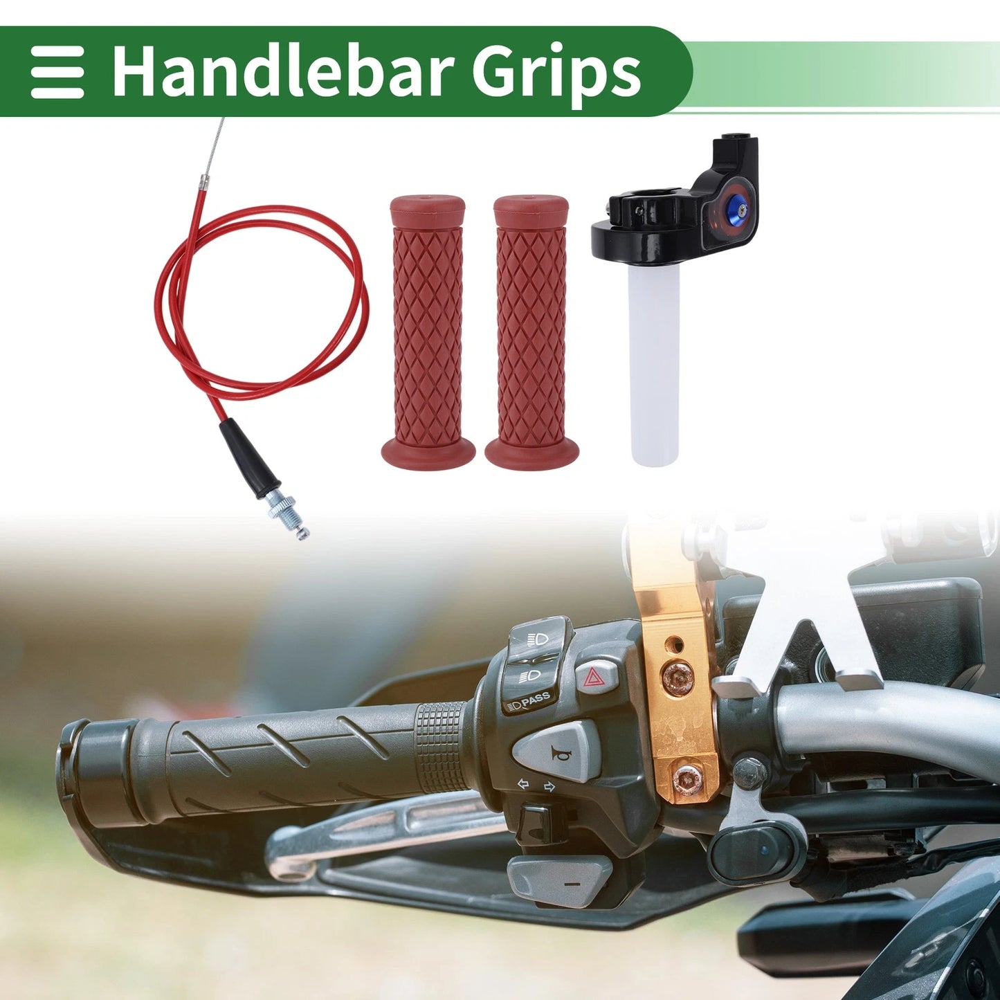 7/8" 22mm Hand Grips for Motorcycle