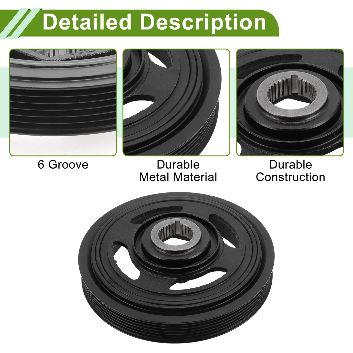 Harmonic Balancer Crankshaft Pulley for Honda Pilot (2009-2020)
