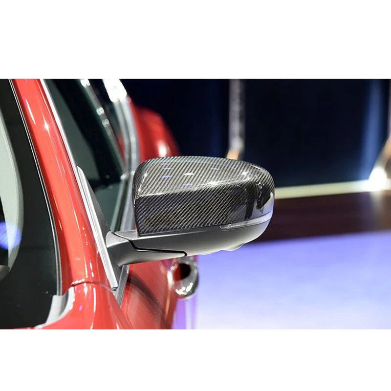 Dry Real Carbon Fiber Side Mirror Cover Overlay Shell For Ghibli 2013-2016