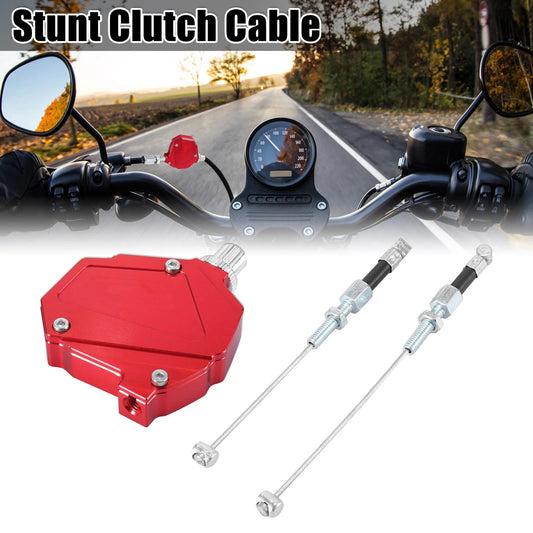 Stunt Clutch Easy Pull Cable Line Clutch Economizer System Red for Motorcycles