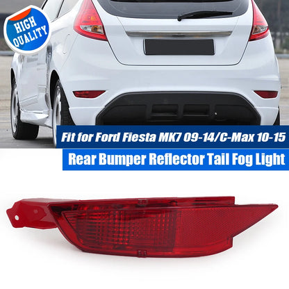 Left Side Rear Bumper Reflector Red for Ford Fiesta MK7 Hatchback (2010-2015)