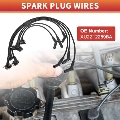 6 x Spark Plug Wire Ignition Coil Cables for Ford Windstar (1999-2000)