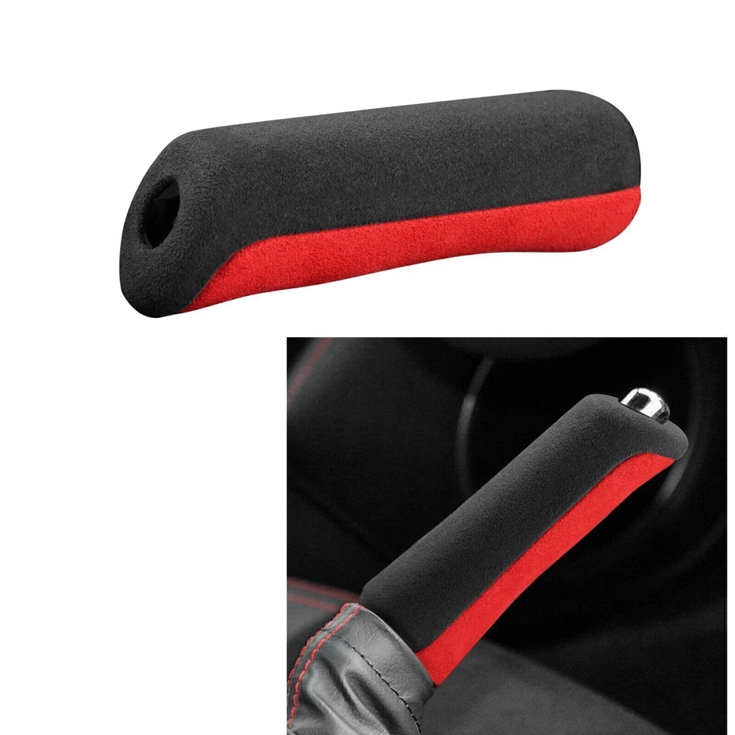 Red Black Leather Handbrake Cover for Subaru BRZ Toyota GT86 (2012-2020)