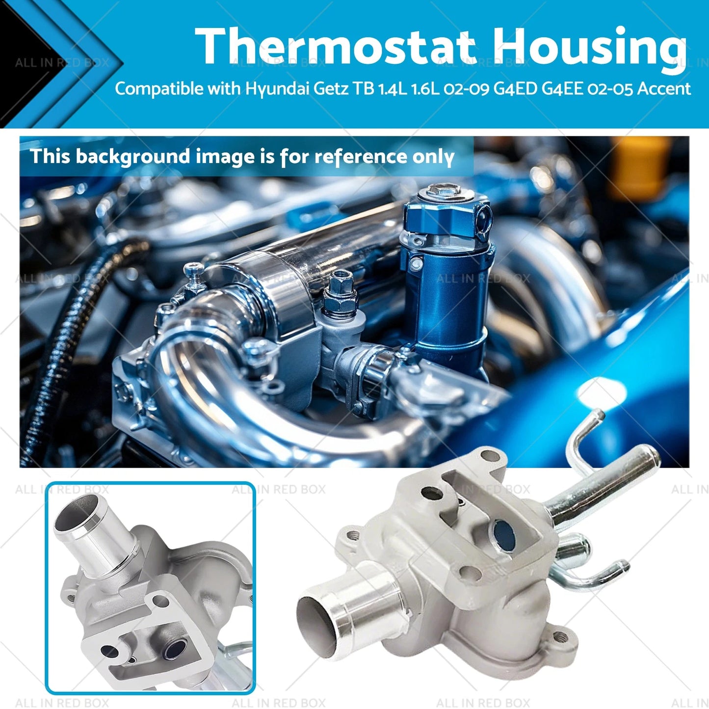 Thermostat Housing for Hyundai Getz TB 1.4L 1.6L, Accent LC (2002-2009)