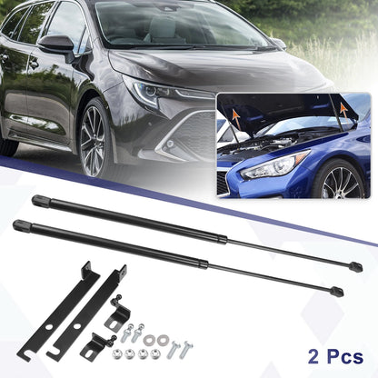 2 x Front Hood Lift Supports Struts Black for Toyota Corolla (2018–2020)