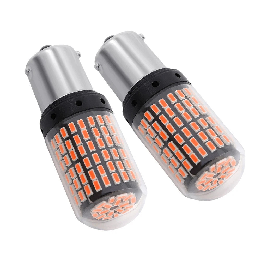 Red 1156 144-SMD LED Tail Stop Brake Turn Signal Bulbs for Car