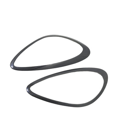 Carbon Fiber Headlight Eyebrow Covers for Porsche Cayenne 958 (2011-2014)