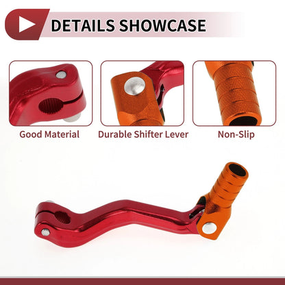 Folding Motorcycle Gear Shifter Lever for Kayo T2 Red Orange