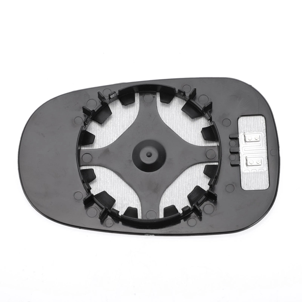 Right Side Heated White Mirror Glass for Nissan Micra (2002-2009)