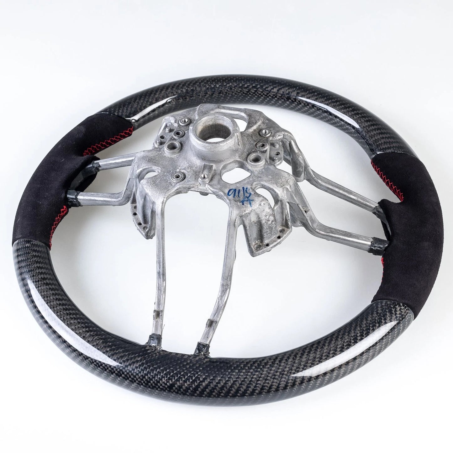 Carbon Suede Steering Wheel for Porsche 911, 718, Boxster, Cayman, Macan, Cayenne (2016-2023)