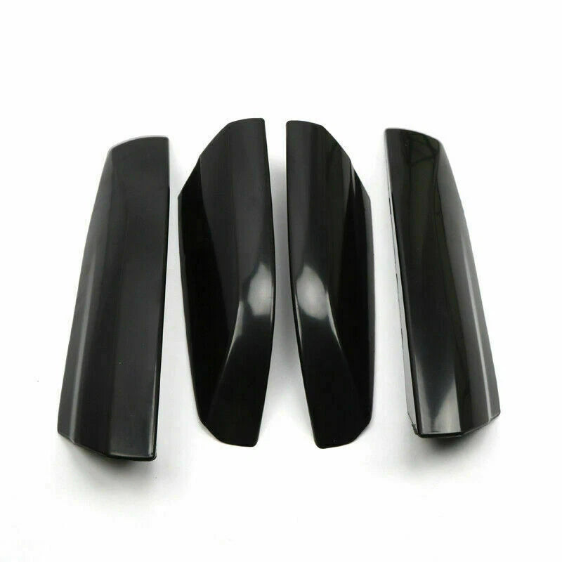 4x Glossy Black Roof Rack Cover Rail End Shell for Toyota Highlander