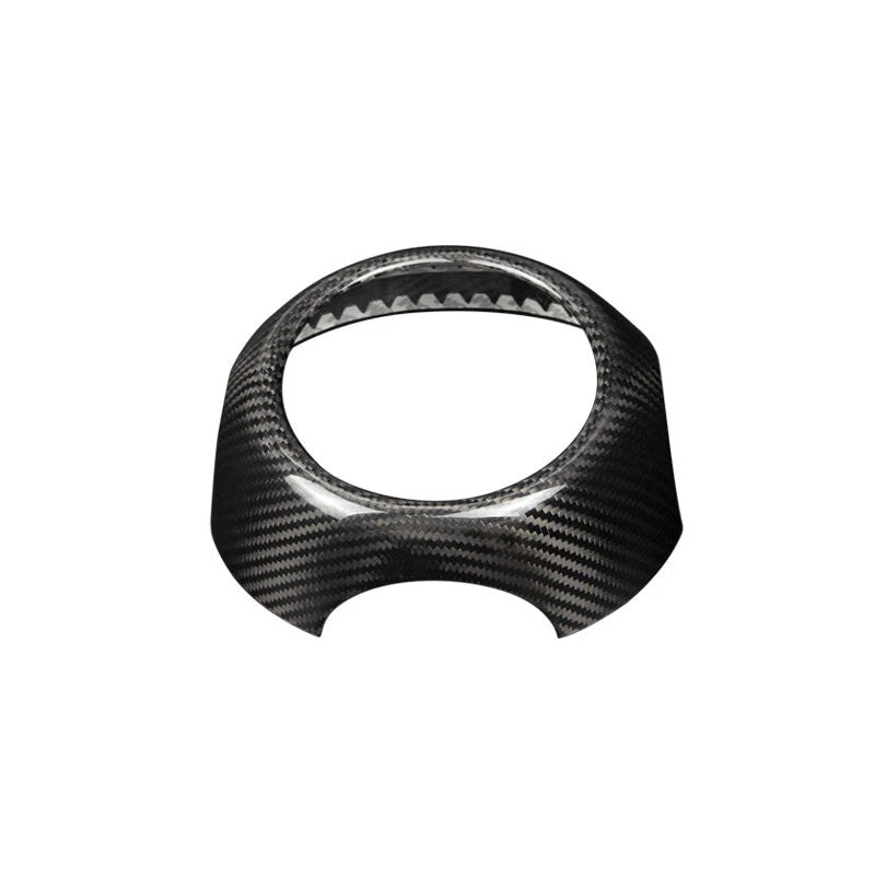 Dry Carbon Fiber Console Steering Wheel Cover Trim for Gen 2 MINI Cooper R55-R61
