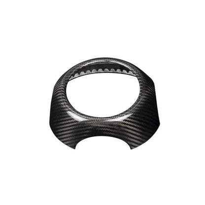 Dry Carbon Fiber Console Steering Wheel Cover Trim for Gen 2 MINI Cooper R55-R61