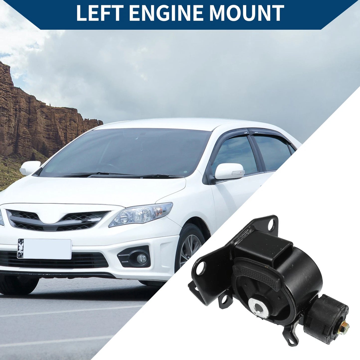 Left Engine Motor Mount for Toyota Allex Avensis Corolla Isis (2001-2007)