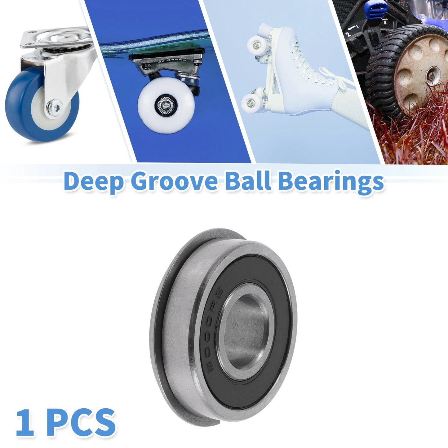 Deep Groove Ball Bearings / 10x26x8mm / for Scooter Skateboard