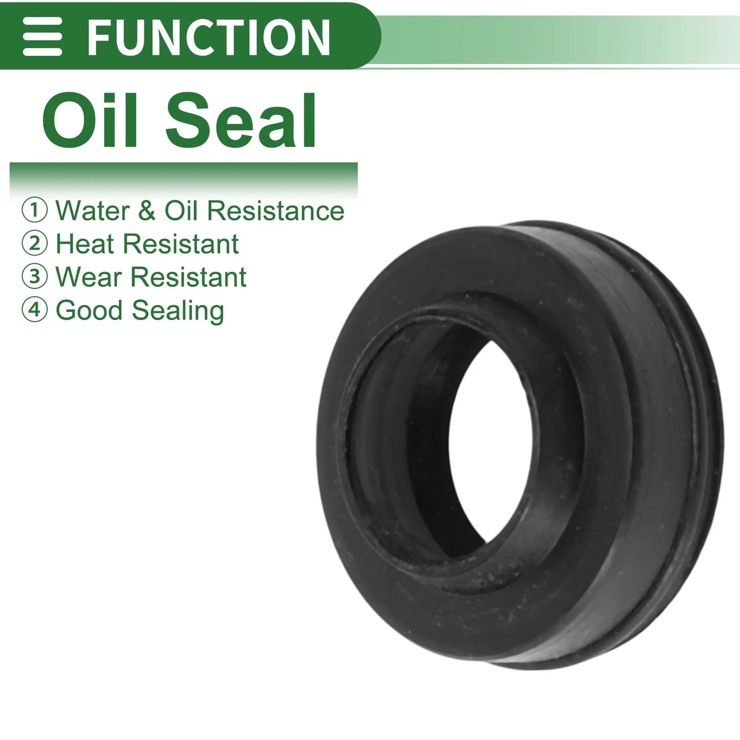 Oil Seal 6x10x3mm NBR Rubber Black 5 Pcs for Make Model