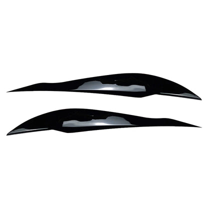 Gloss Black Headlight Eyebrow Eyelid Covers for BMW 3 Series F30 F31 (2012-2019)