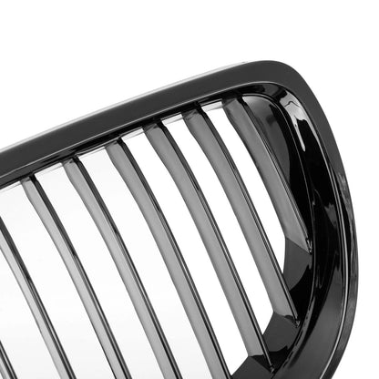 Front Kidney Grille Gloss Black for BMW E92 2007-2010 2 Door (2 x)