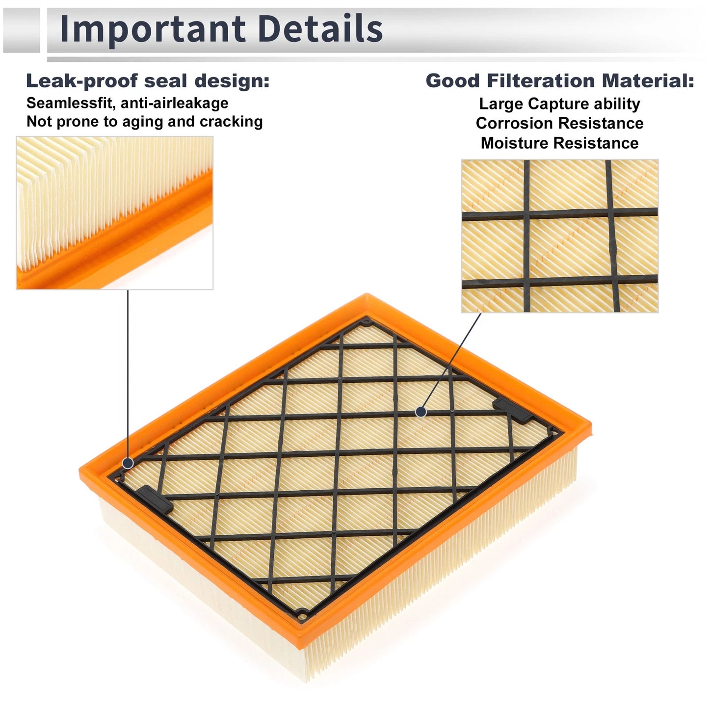 Engine Air Filter for Ford Edge (2015-2024) - 1 x DS7Z9601D/DS7Z9601A