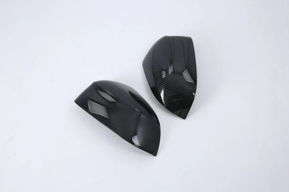 ABS Carbon Fiber Side Rearview Mirror Lid Cover Trim for BMW X3 2018-2024