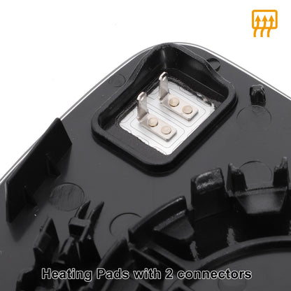 Left Side Heated White Mirror Glass for KIA Rio (2017-2020)