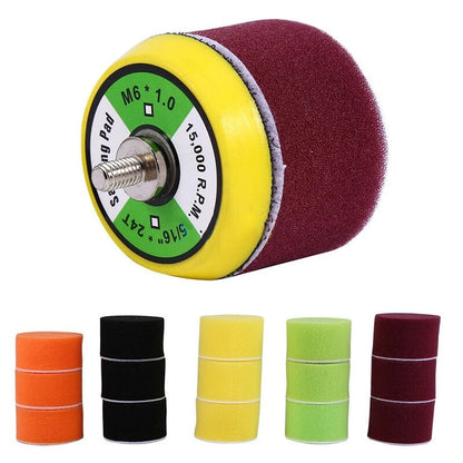 Round Sponge Flat Waxing Cleaning Detailing Polishing Pads Spare