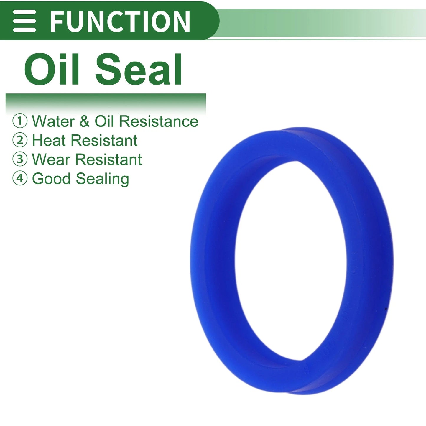 Oil Seal Rotary Shaft Seal TPU 40x50x8mm Blue 5 Pcs
