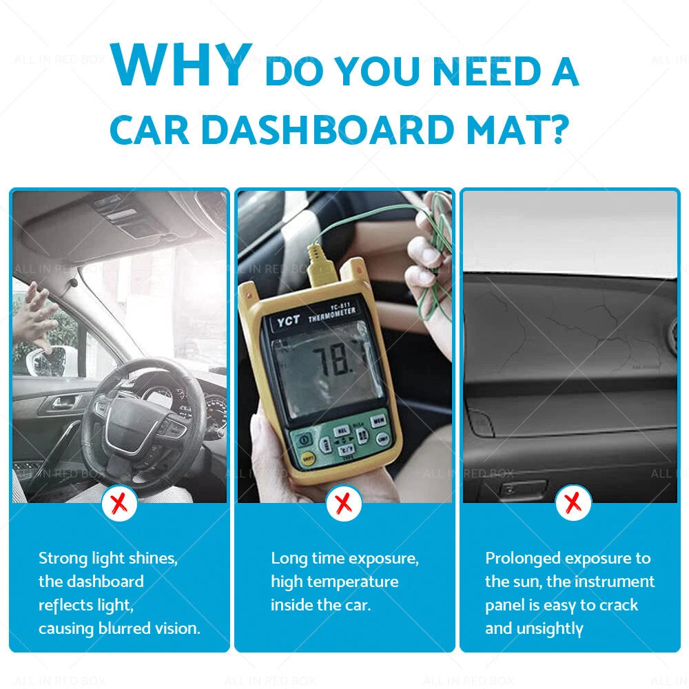 Non-Slip Dash Mat for Hyundai Santa FE TM Dashboard Cover (2019-2023)