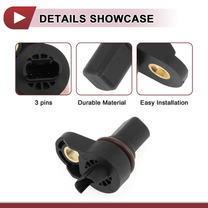 Crankshaft Position Sensor for BMW E60 520i 2006-2010 1 Pc Black