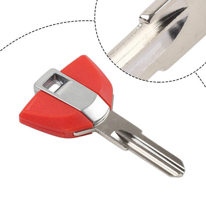 Uncut Blank Key Blade Red for BMW G310R G310GS C650GT C600 F700GS F800GS