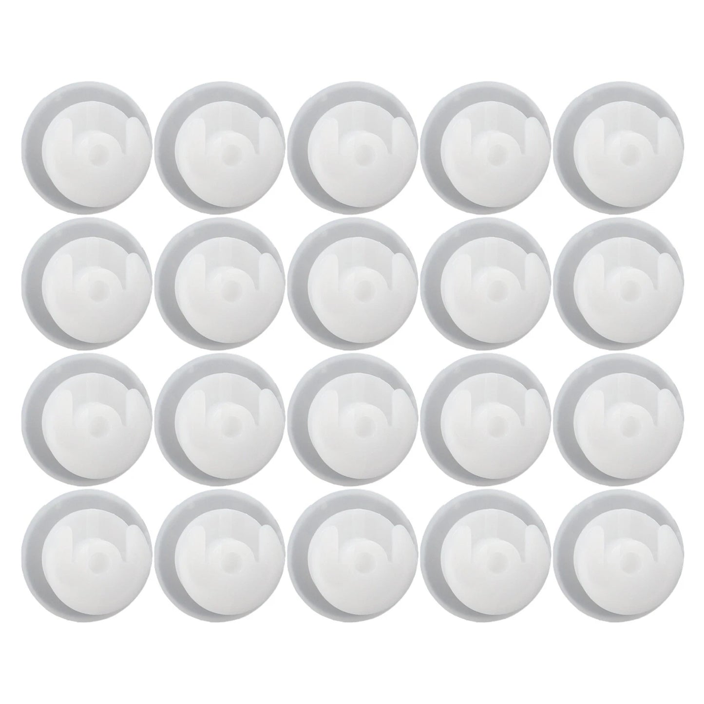 Car Clips / 20Pcs / White Panel Retainer Trim With Washers