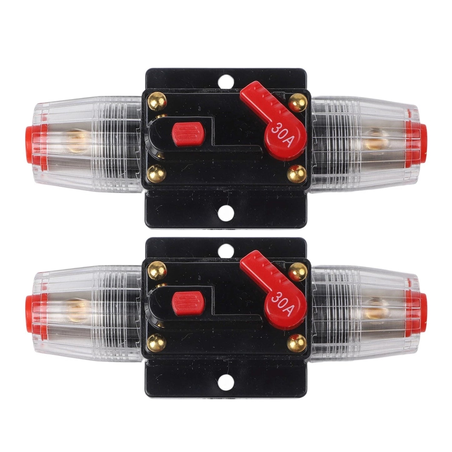 2 x 30A Resettable Fuse Circuit Breaker for Automotive Easy Installation