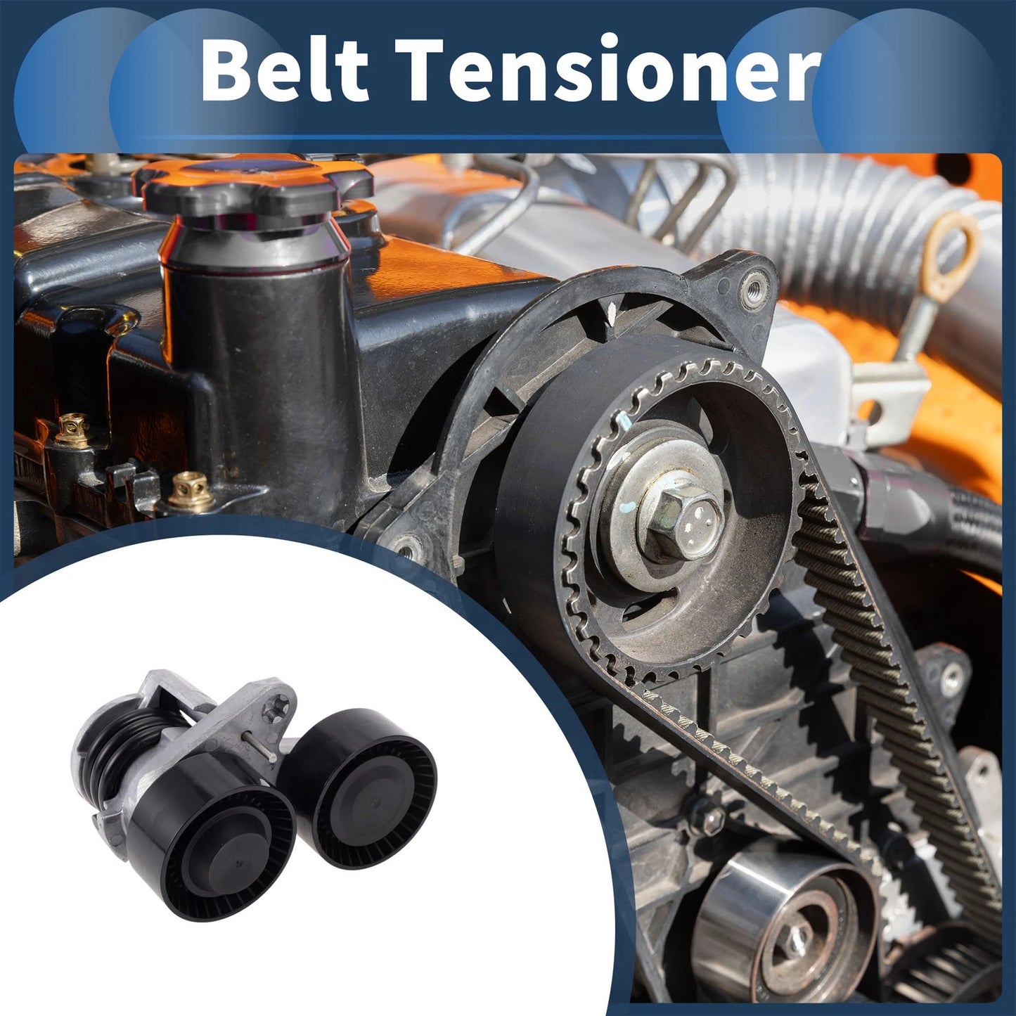 Belt Tensioner for BMW X5 2007-2013 - Durable Metal Component, 1 x Piece