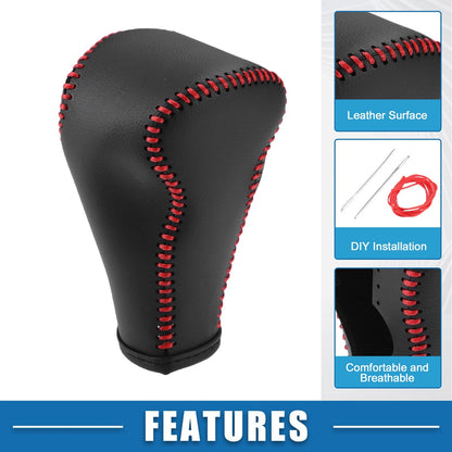 Nissan Versa Gear Shifting Knob Cover Trim 2013-2016 Black Red
